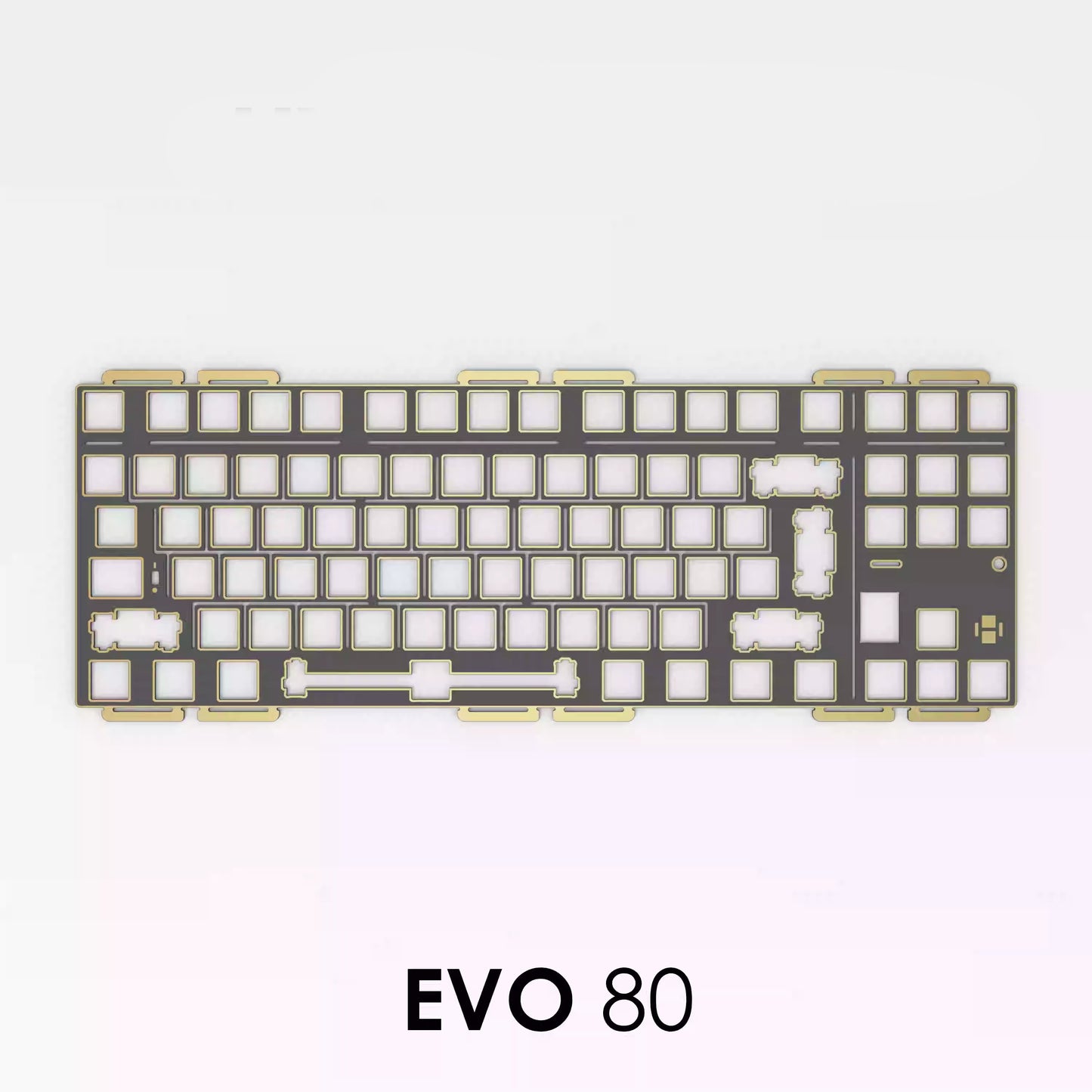 EVOWORKS Evo80 Keyboard, ANSI/ISO Switch Plate
