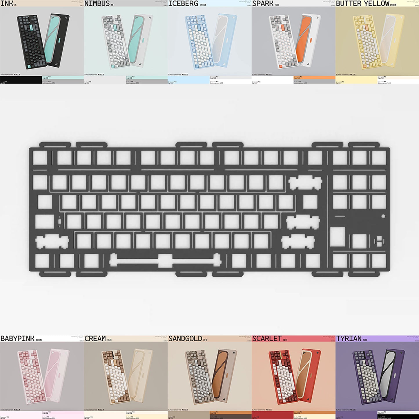 EVOWORKS Evo80 Keyboard, ANSI/ISO Switch Plate