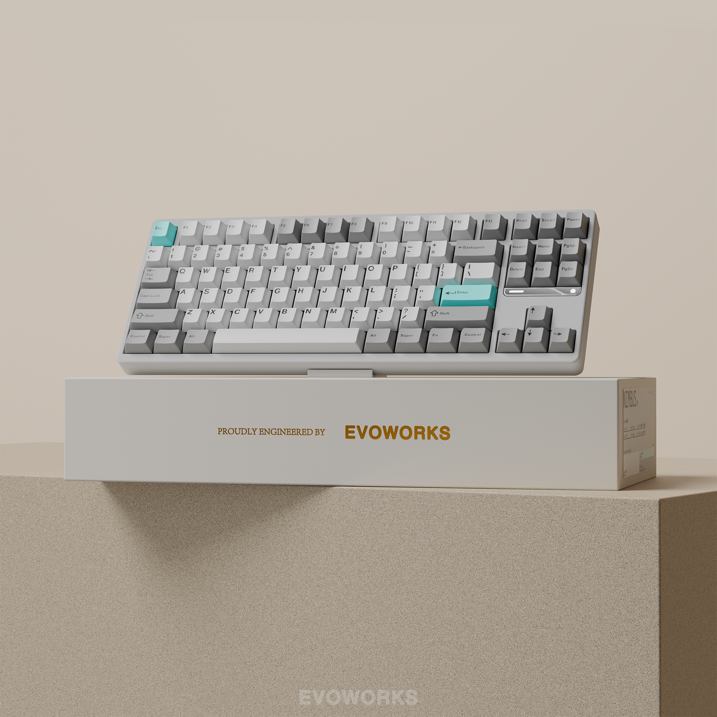 EVOWORKS Evo80 Keyboard, ANSI/ISO Switch Plate