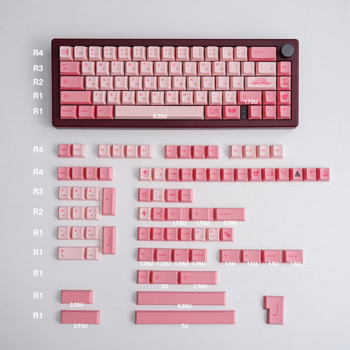 Princess Anna Keycap Set, Cherry Profile, Dye Sub PBT Key Cap