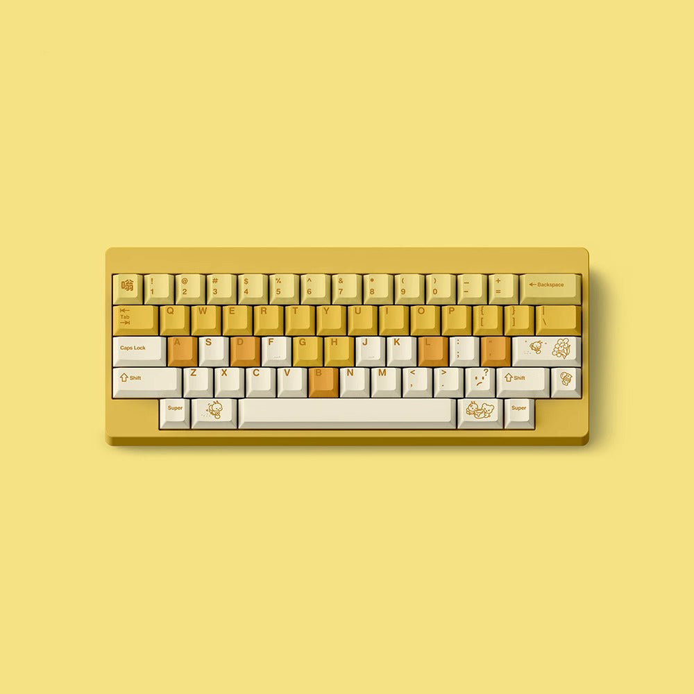 FBB Honey Cute Keycap Set, Cherry Profile, Dye Sub PBT