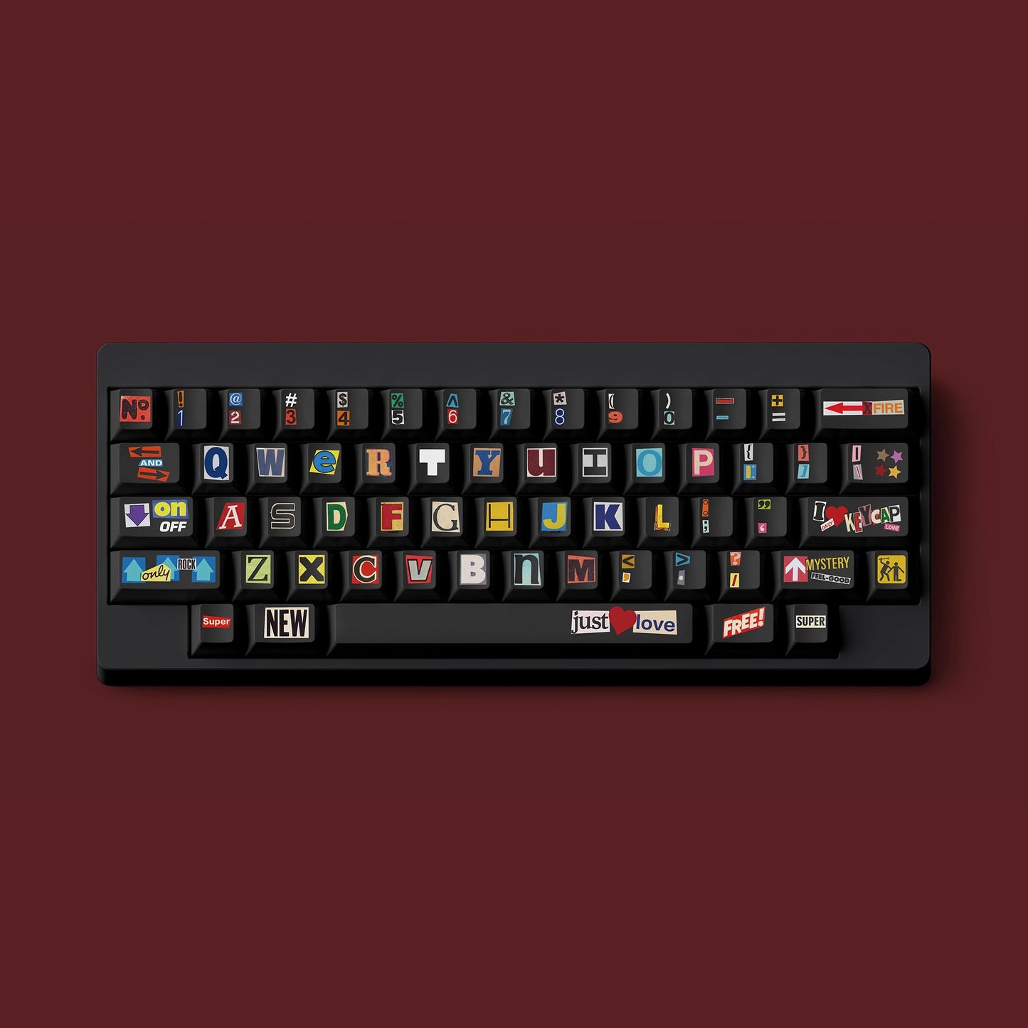 FBB Stickers Keycap Set, Cherry Profile, Dye Sub PBT Key Cap