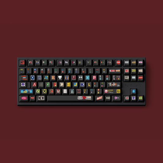 FBB Stickers Keycap Set, Cherry Profile, Dye Sub PBT Key Cap