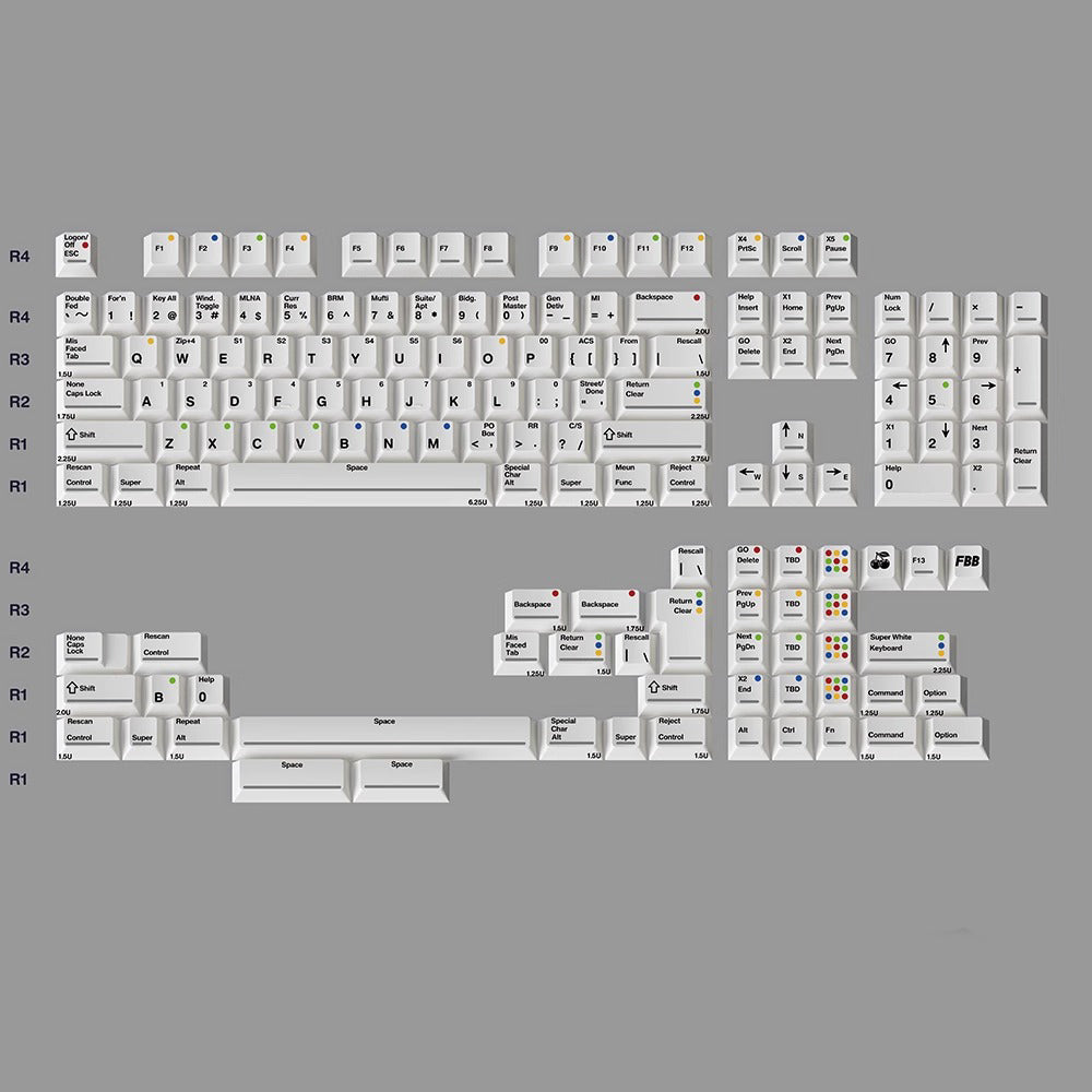 FBB SWK Keycap Set, Cherry Profile, Dye Sub PBT