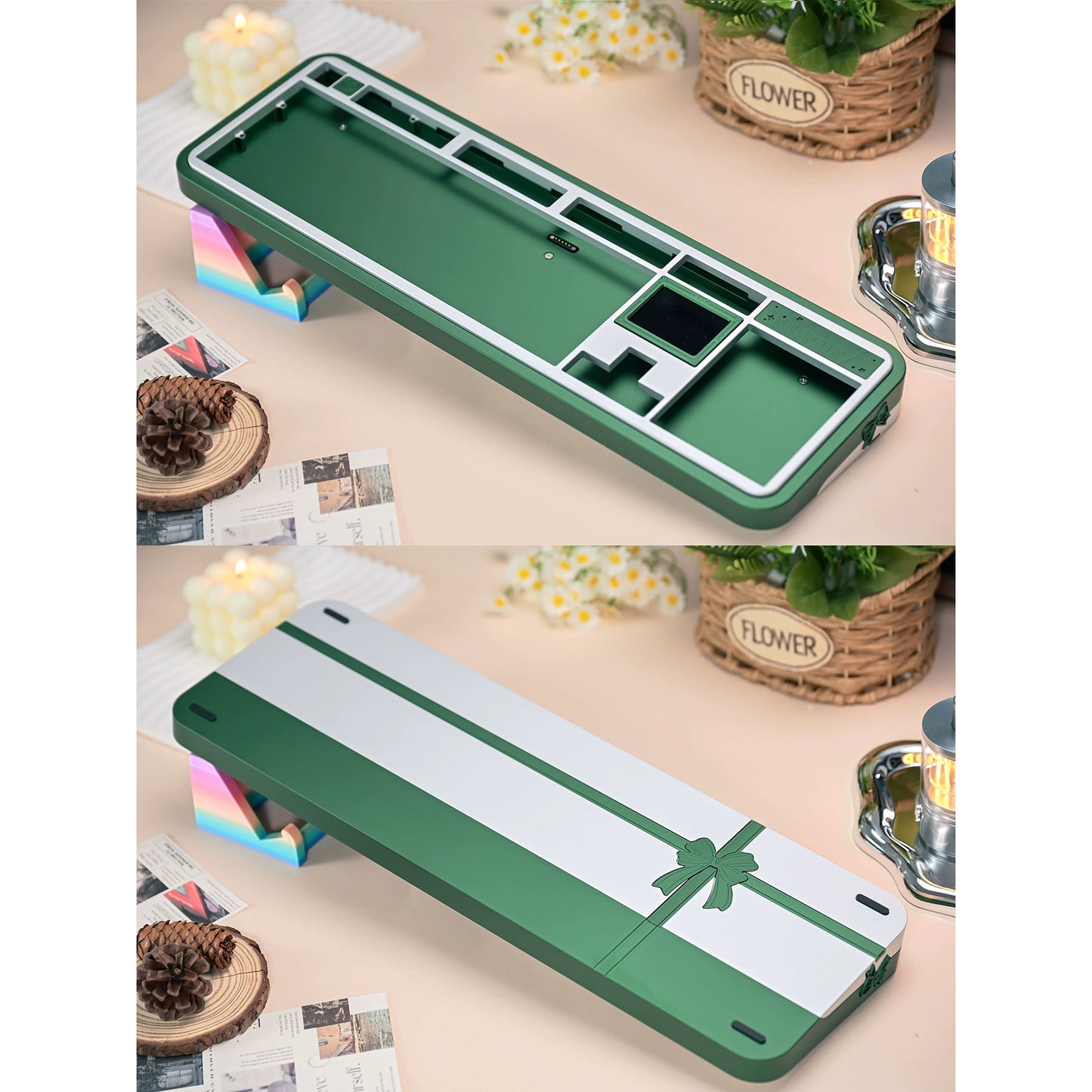 Gift100 Custom Mechanical Keyboard Barebone with Screen