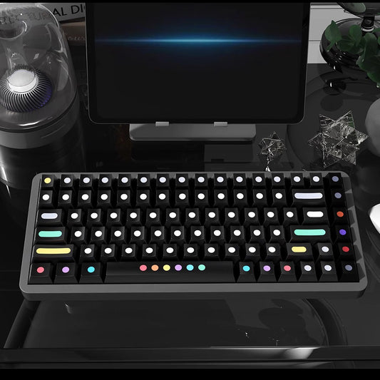 GMK Dots Dark R2 Keycap Set, Cherry Profile, Dye Sub PBT Key Cap
