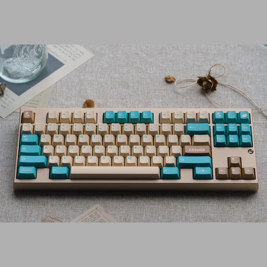 GMK Earth Tones Keycap Set, Cherry Profile, PBT Dye Sub Key Cap