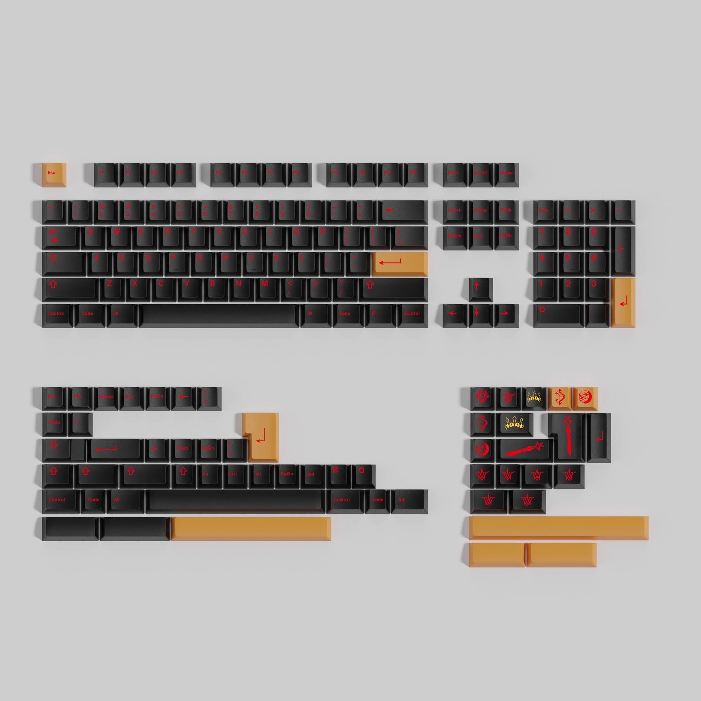 GMK Ishtar Keycap Set, Cherry Profile, Dye Sub PBT Key Cap
