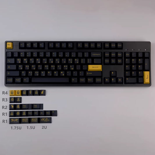 GMK Pharaoh Keycap Set, Cherry Profile, Dye Sub PBT Key Cap