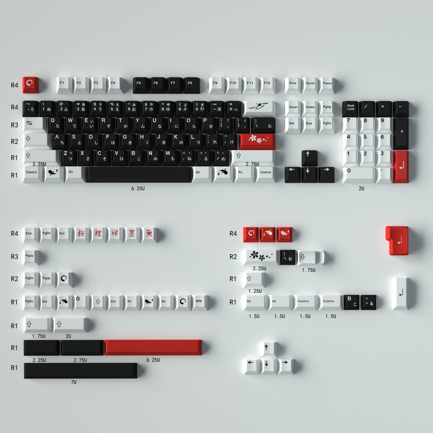 GMK Sumi Keycap Set, Cherry Profile, PBT Dye Sub Key Cap