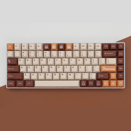 GMK Tiramisu Keycap Set, Cherry Profile, PBT Dye Sub Key Cap