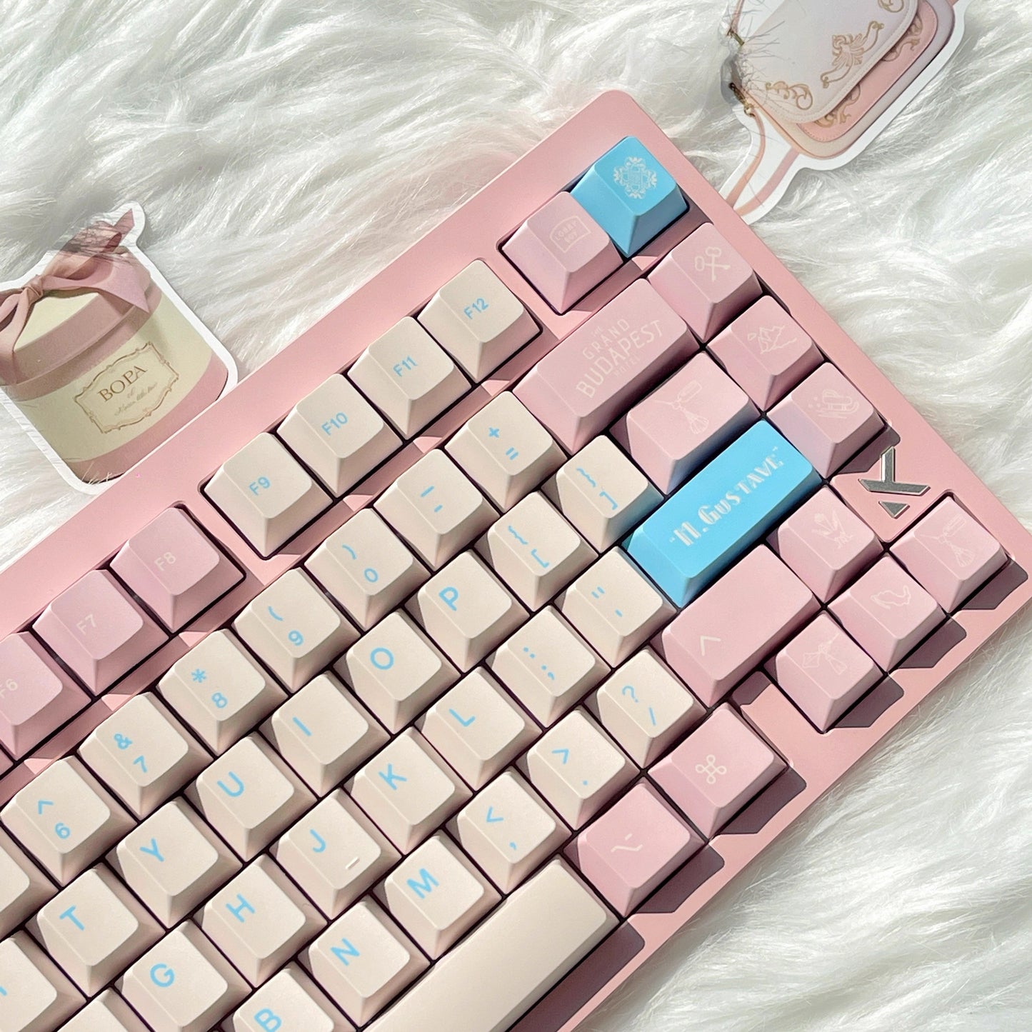 Eleworks Hotel Budapest Keycap Set, Cherry Profile, Dye Sub PBT Key Cap