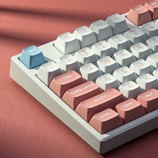 Brocade Neon DAGK Keycap Set, ASA Profile, Double Shot ABS Key Cap