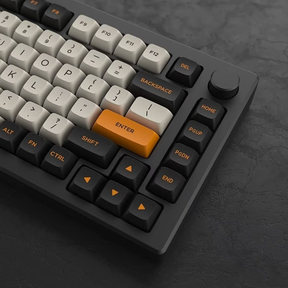 Retro Carbon AKKO Keycap Set, ASA Profile, Double Shot PBT Key Cap