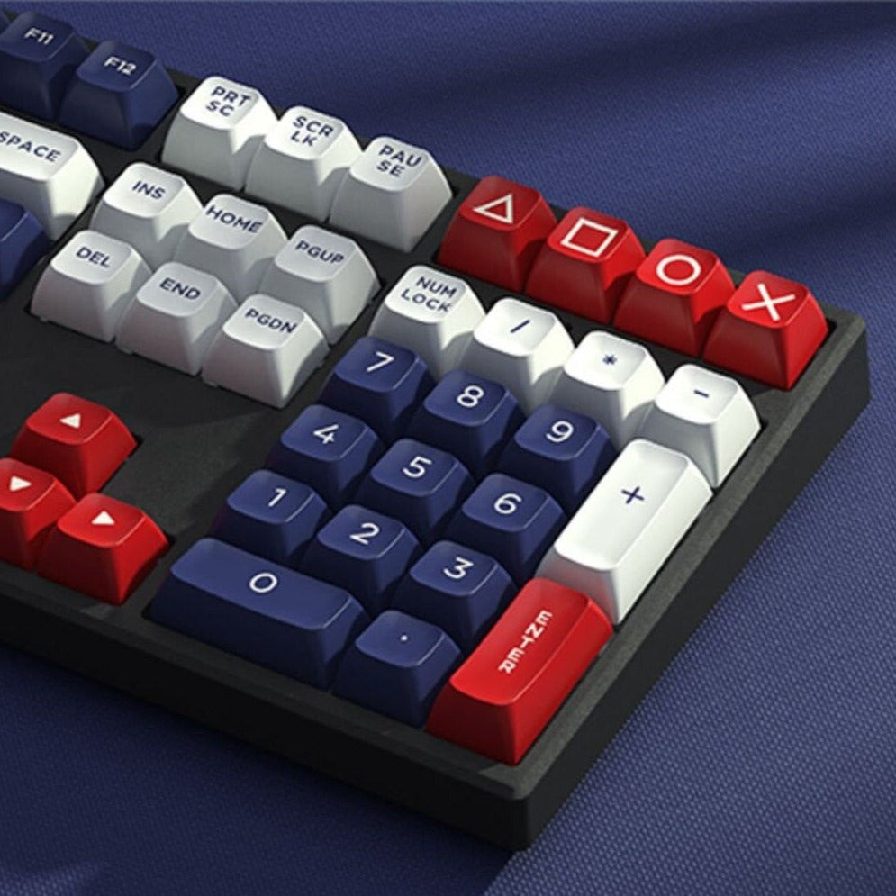 Snow Abyss DAGK Keycap Set, ASA Profile, Double Shot ABS Key Cap