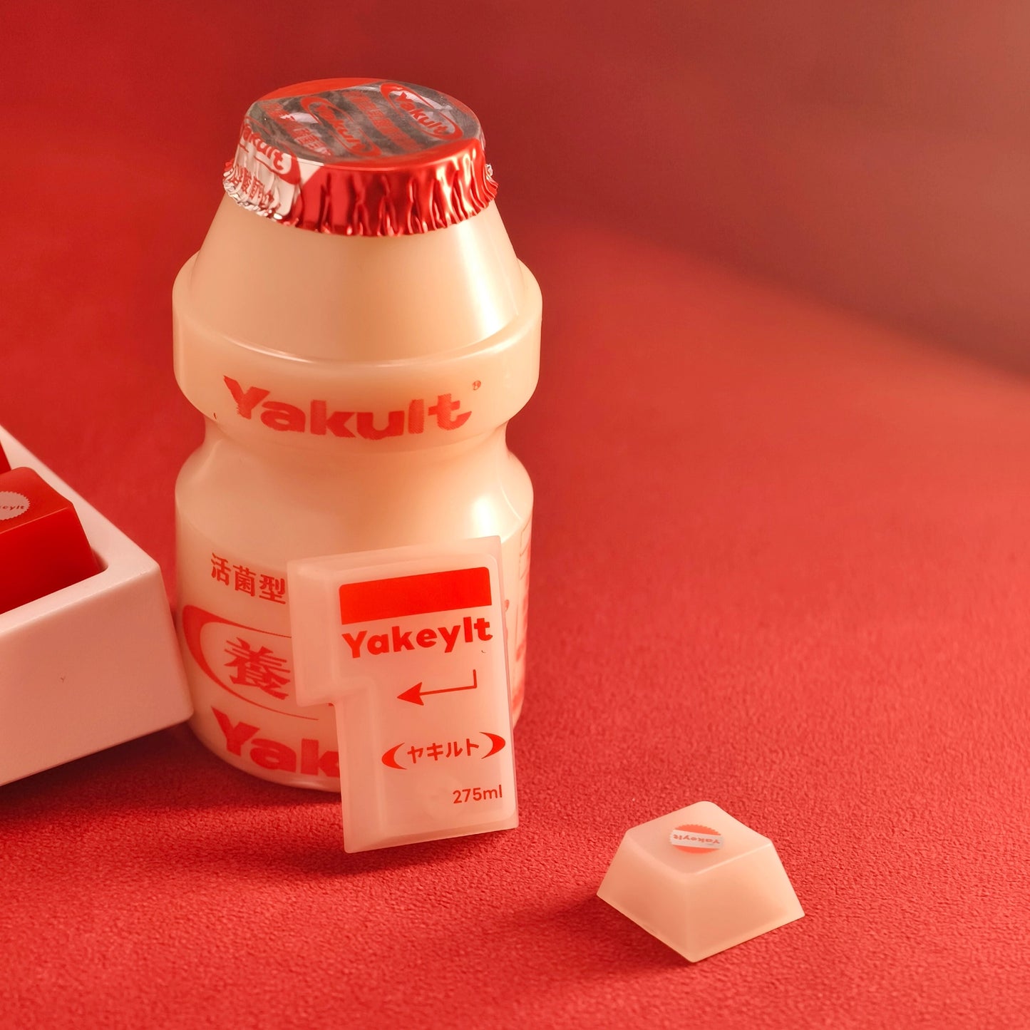 Yakult Jade Semi-Transparent Keycap Set, Cherry Profile, Dye Sub PBT, PC Transparent