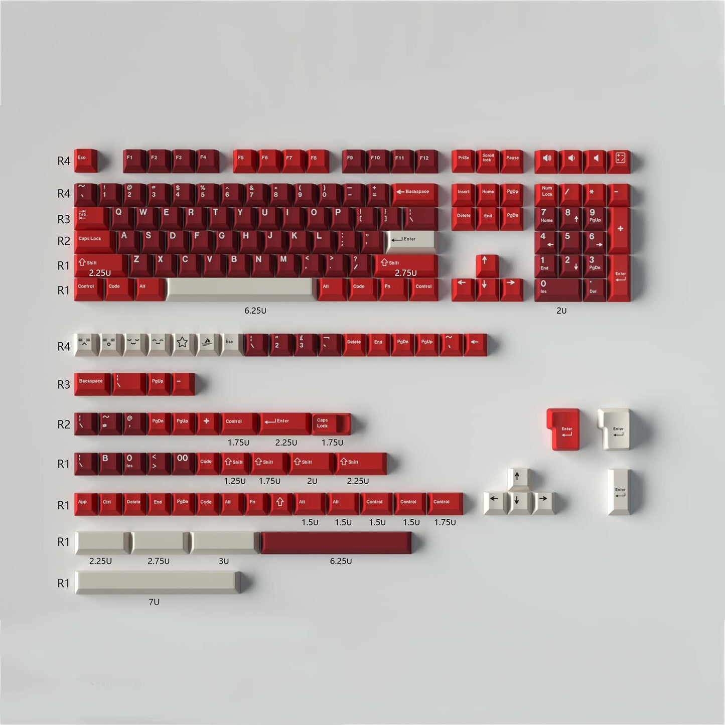 GMK Jamon Keycap Set, Cherry Profile, Double Shot PBT Key Cap