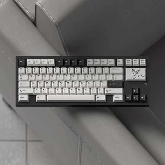 JKDK BOW Minimalist Keycap Set, Cherry Profile, Dye Sub PBT Key Cap