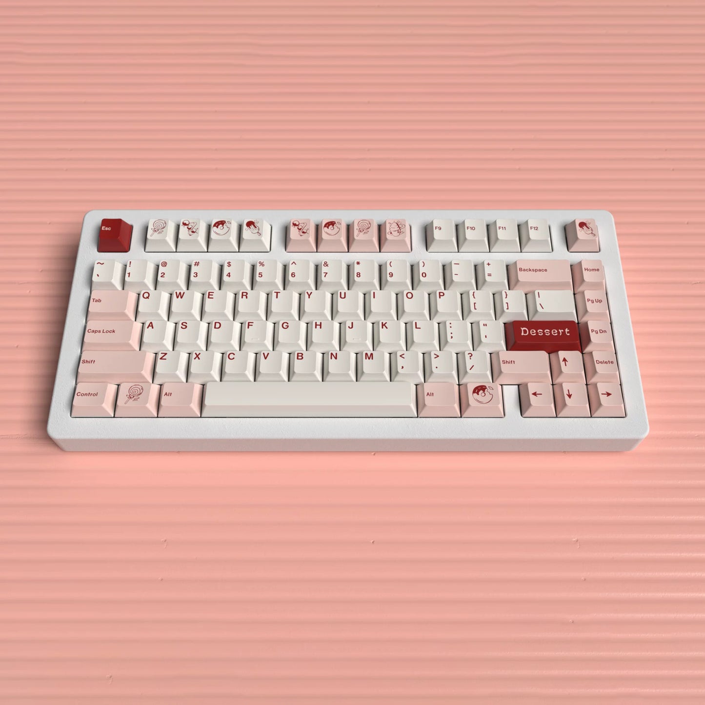 JKDK Dessert Keycap Set, Cherry Profile, PBT Dye Sub Key Cap