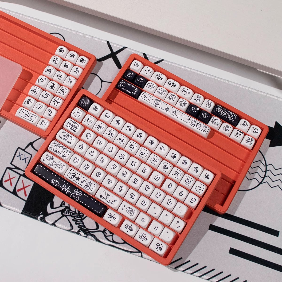 Keycap Stackable Box Storage - 3 piece pack