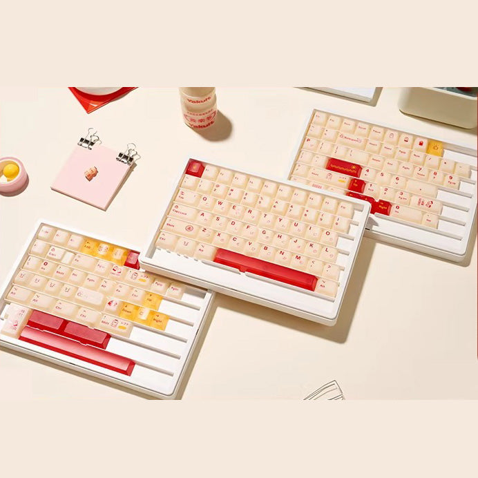 Keymoji Yakult Jade Semi-Transparent Keycap Set, Cherry Profile