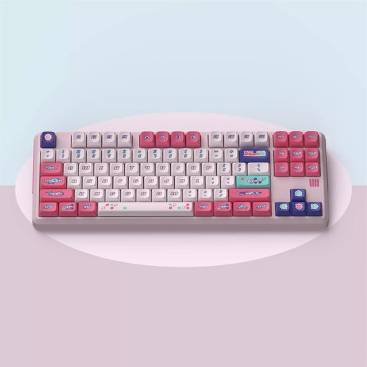 Keyspire Wave Keycap Set, KDA Profile, PBT Dye Sub Key Cap