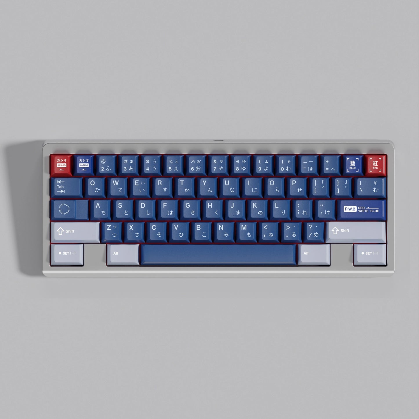 KKB RWB Keycap Set, Cherry Profile, Dye Sub PBT Key Cap