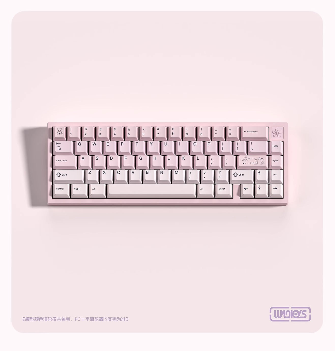 Lumokeys Lumo Cat Keycap Set, Cherry Profile, Dye Sub PBT
