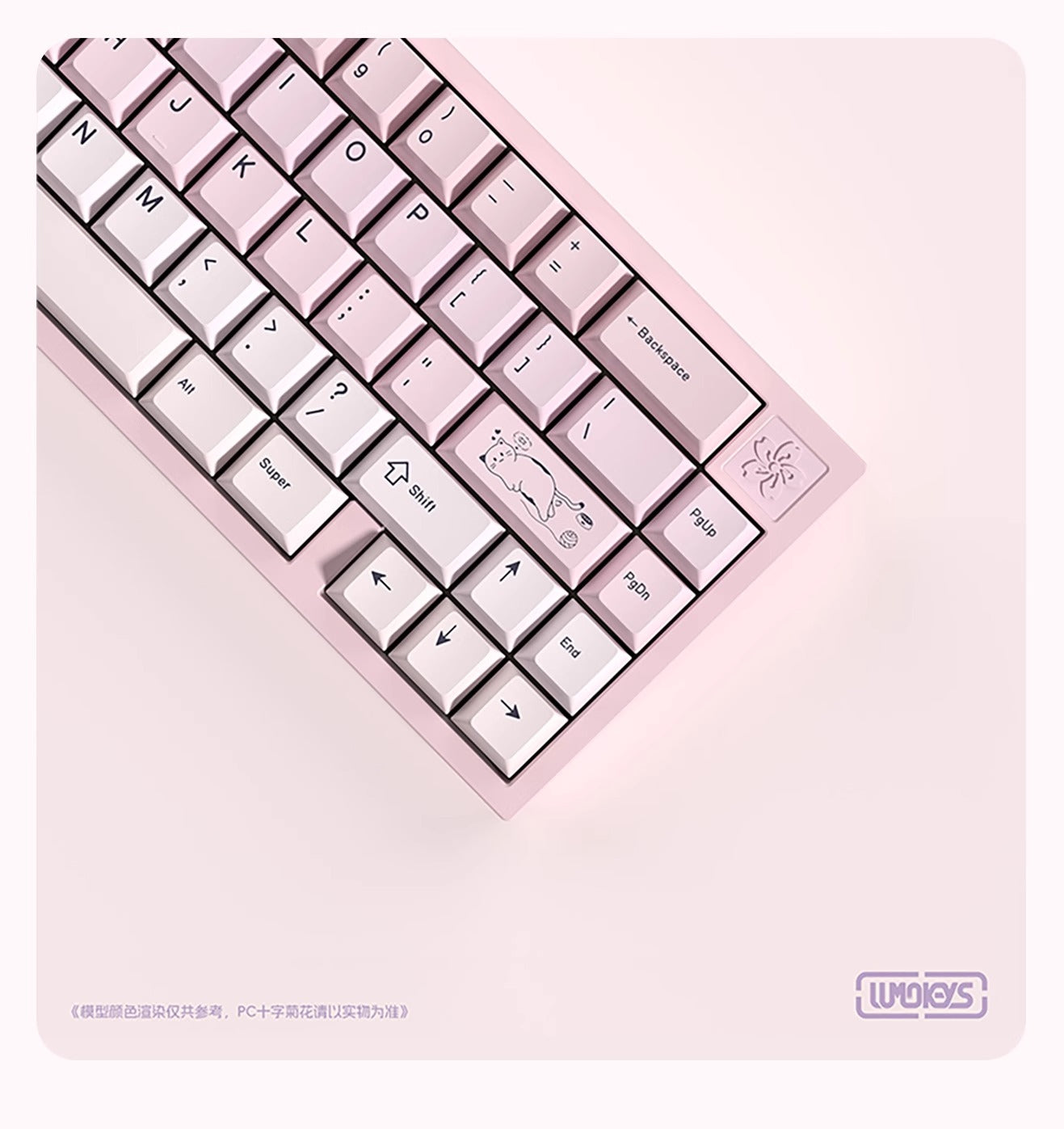 Lumokeys Lumo Cat Keycap Set, Cherry Profile, Dye Sub PBT