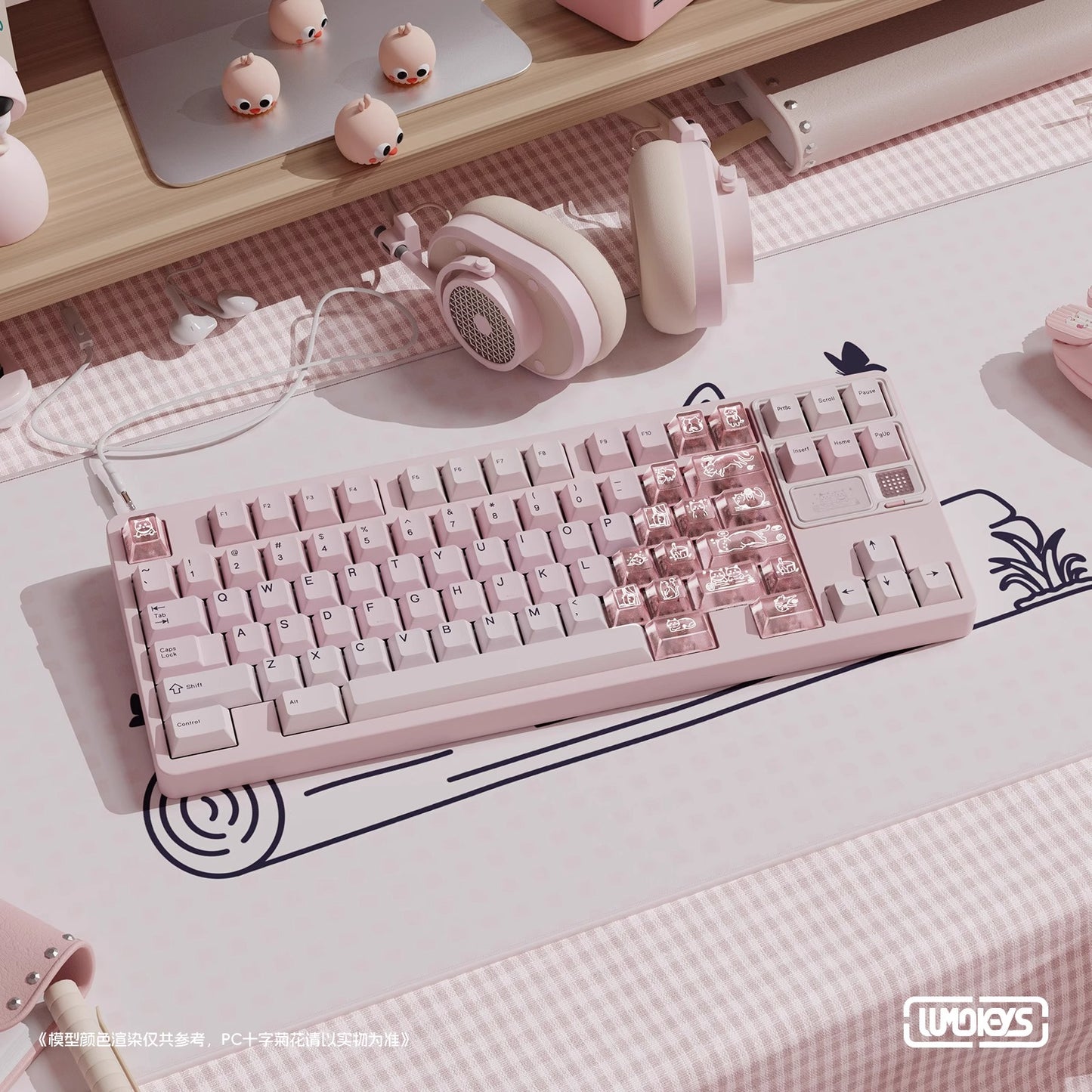 Lumokeys Lumo Cat Keycap Set, Cherry Profile, Dye Sub PBT