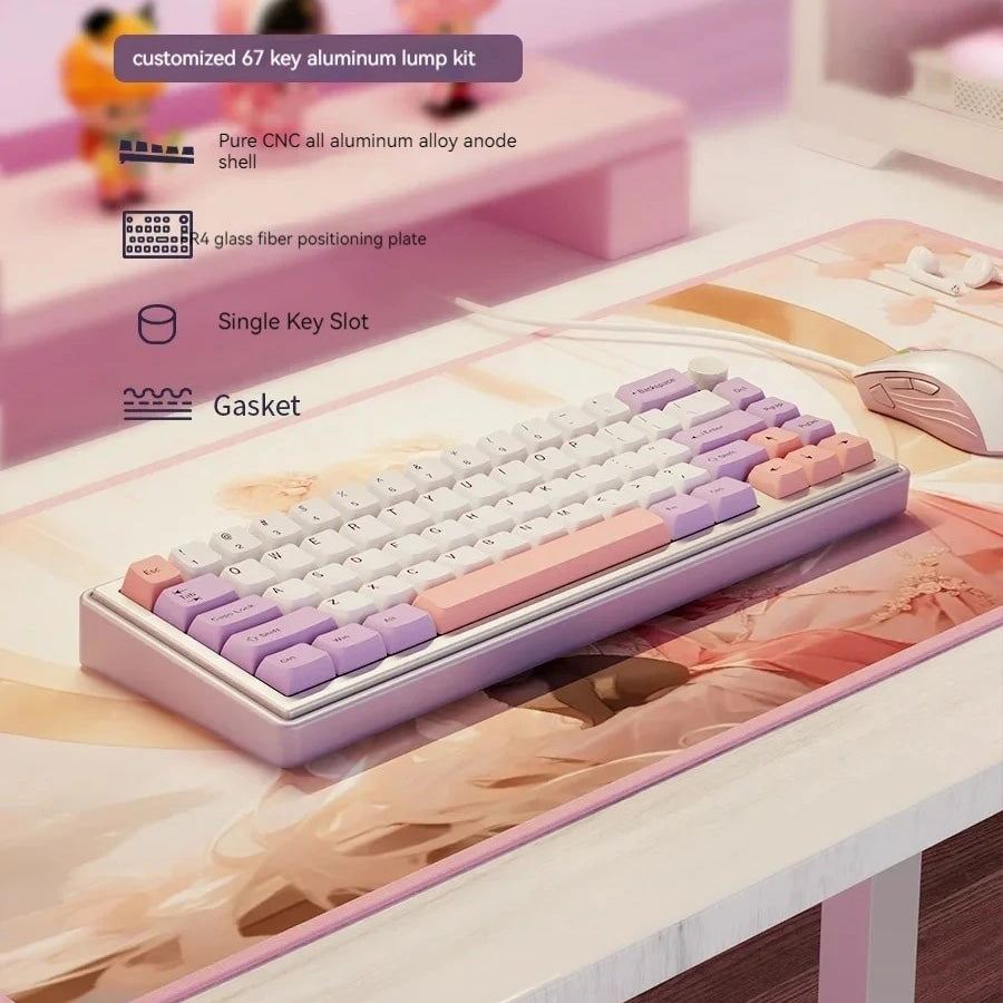 LV67 Aluminum Gasket Mechanical Keyboard Barebone