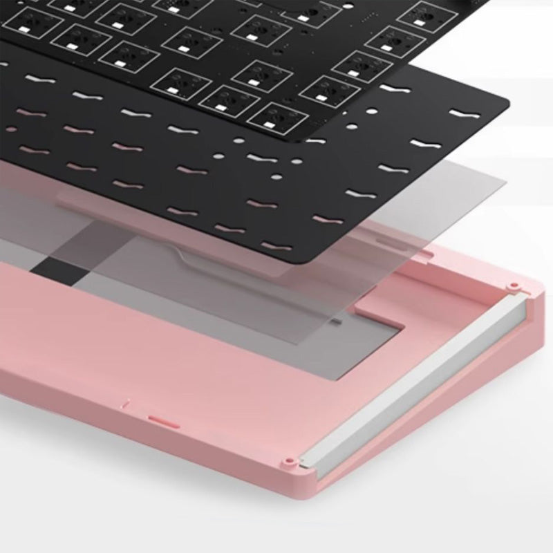 Monsgeek M1 Gasket Aluminum Mechanical Keyboard Barebone (Black/White/Pink/Purple /Blue)
