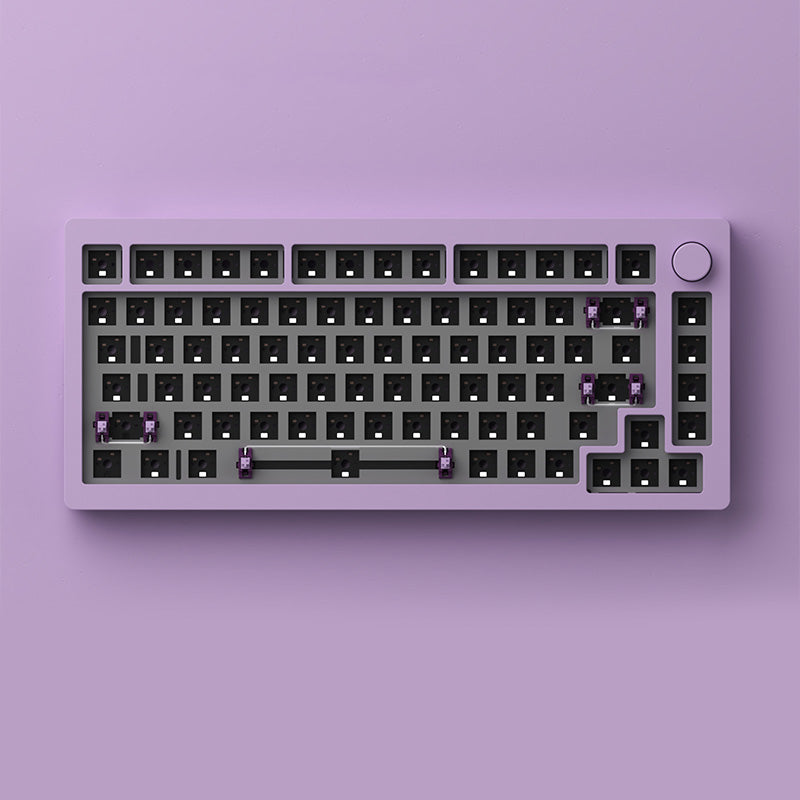 Monsgeek M1 Gasket Aluminum Mechanical Keyboard Barebone (Black/White/Pink/Purple /Blue)