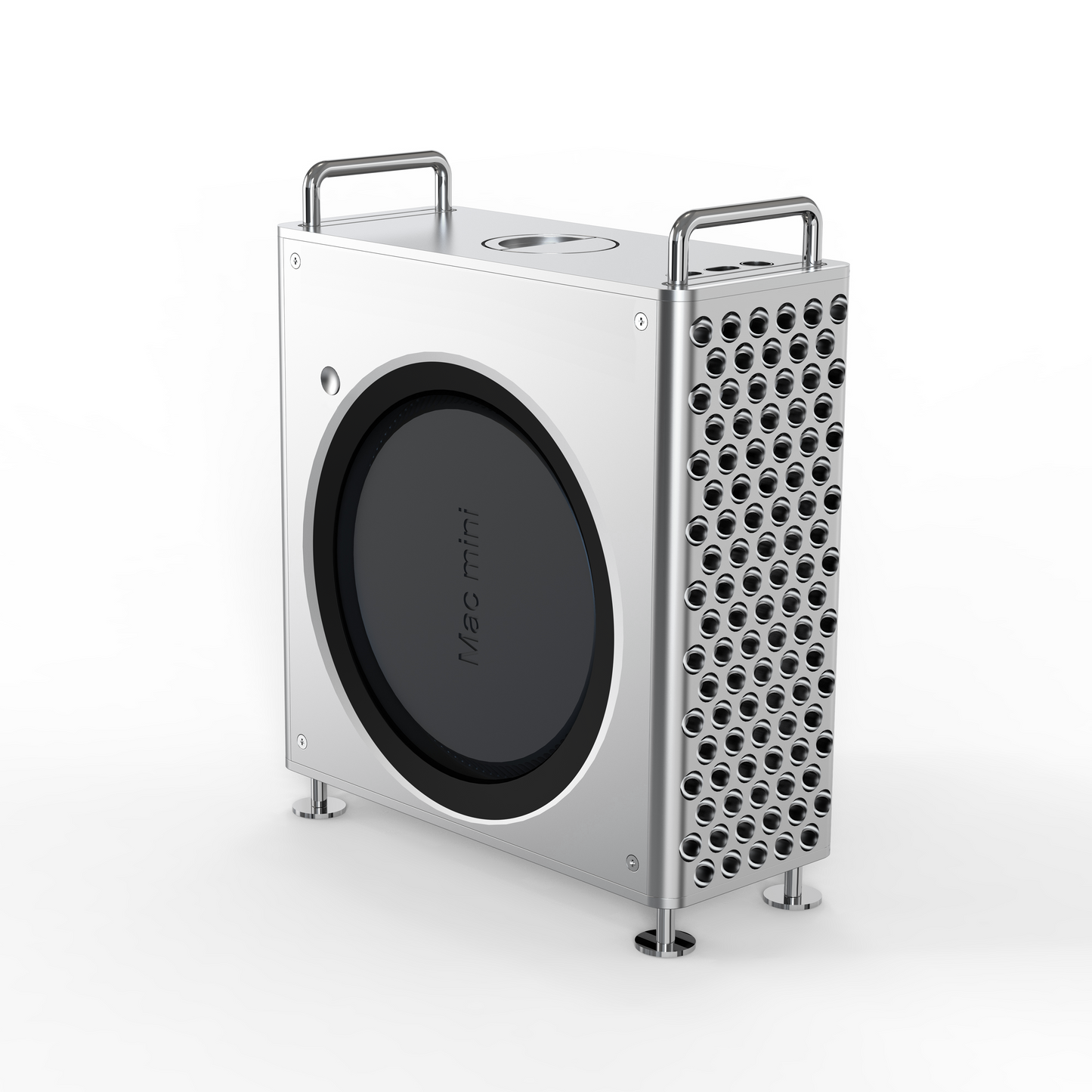 CNC Aluminum Case for 2024 Mac Mini M4 (Mac Pro Style)