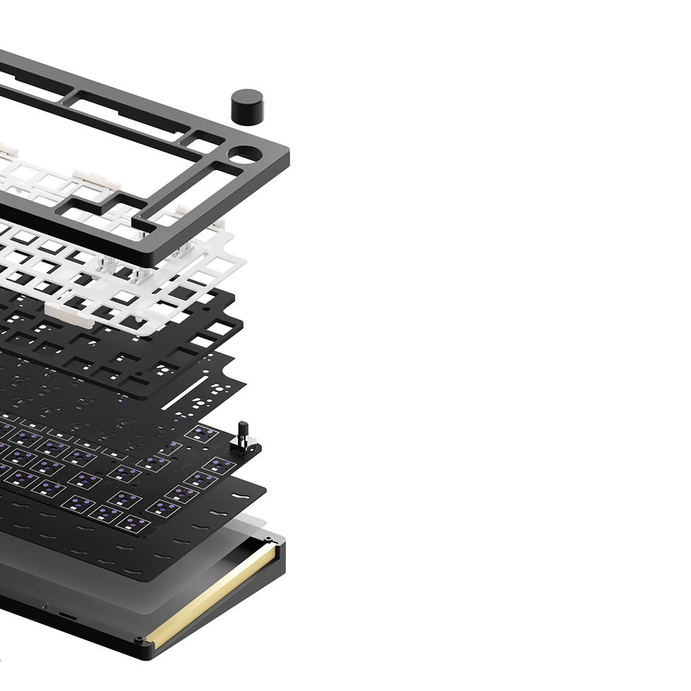 Monseek M1 (6 Colors) 75% Gasket Aluminum Mechanical Keyboard Barebone