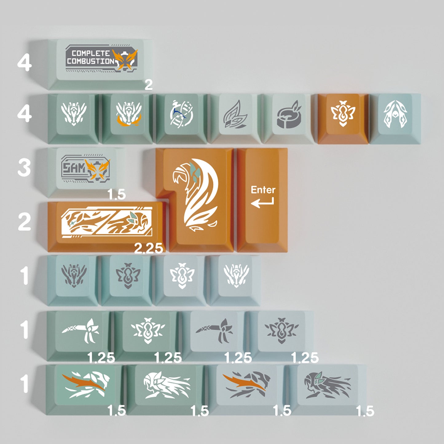 MWK Firefly Keycap Set, Cherry Profile, Dye Sub PBT