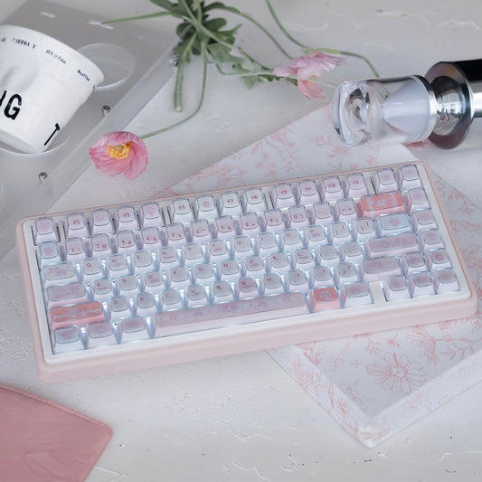 URE My Melody Cute Crystal Jelly Keycap Set, KDA Profile, Dye Sub PBT + PC