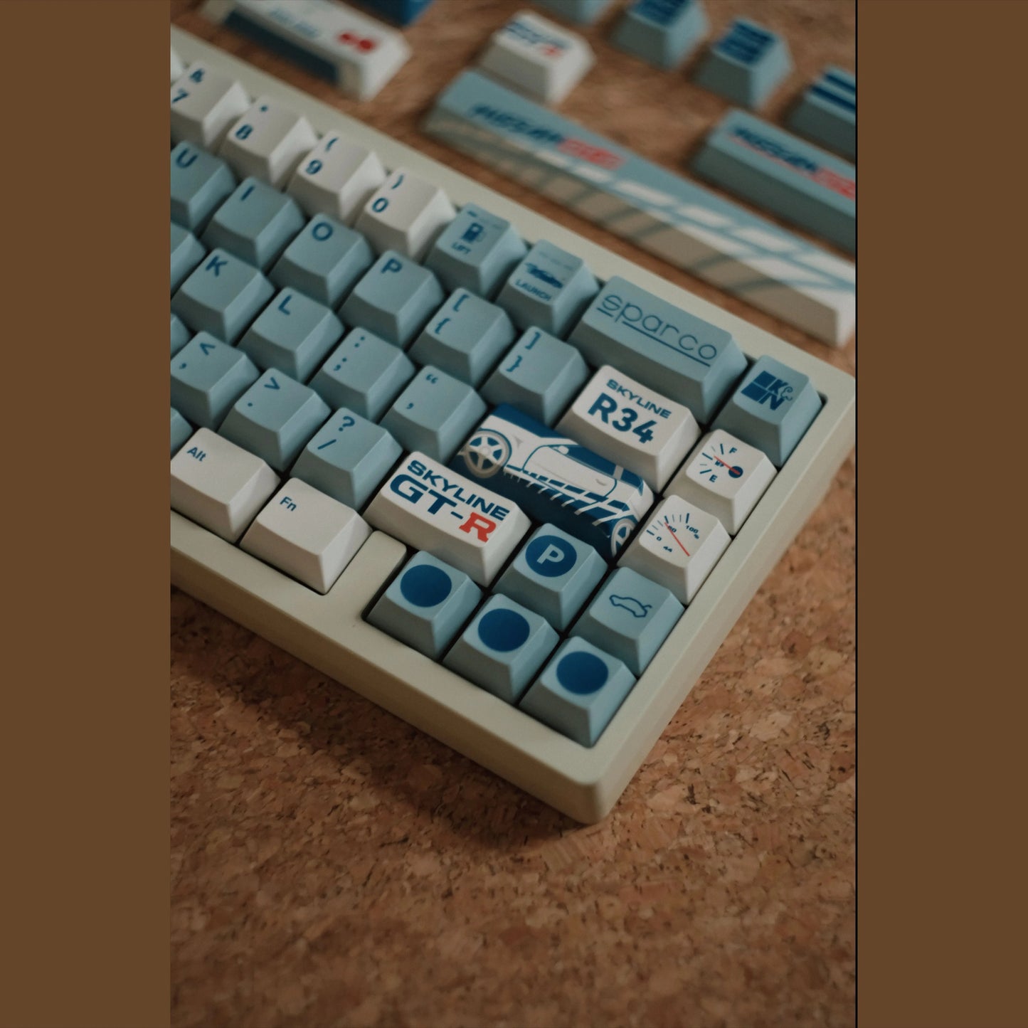 Nissan GTR Keycap Set, Cherry Profile, Dye Sub PBT