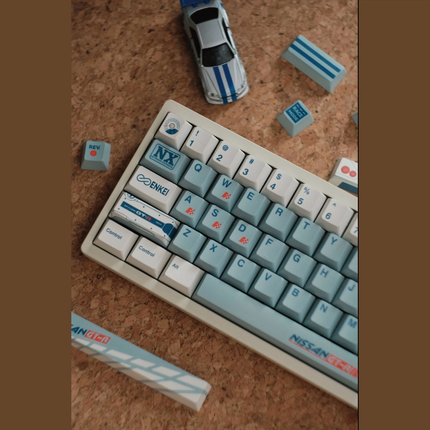 Nissan GTR Keycap Set, Cherry Profile, Dye Sub PBT