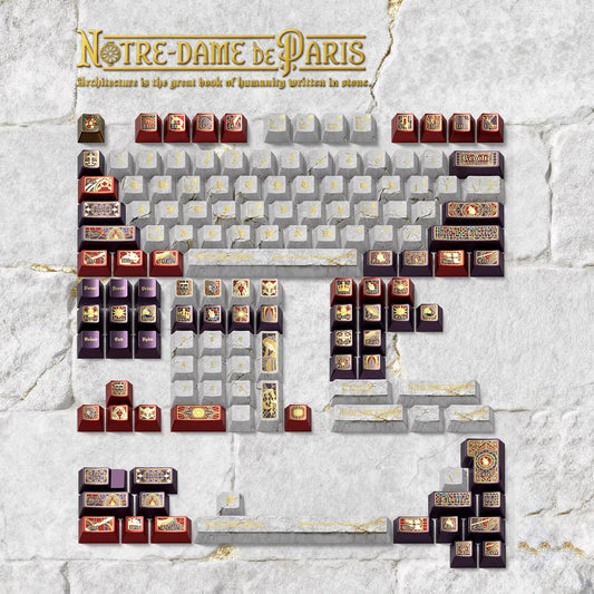 Notre Dame Keycap Set, Cherry Profile, Dye Sub PBT Key Cap