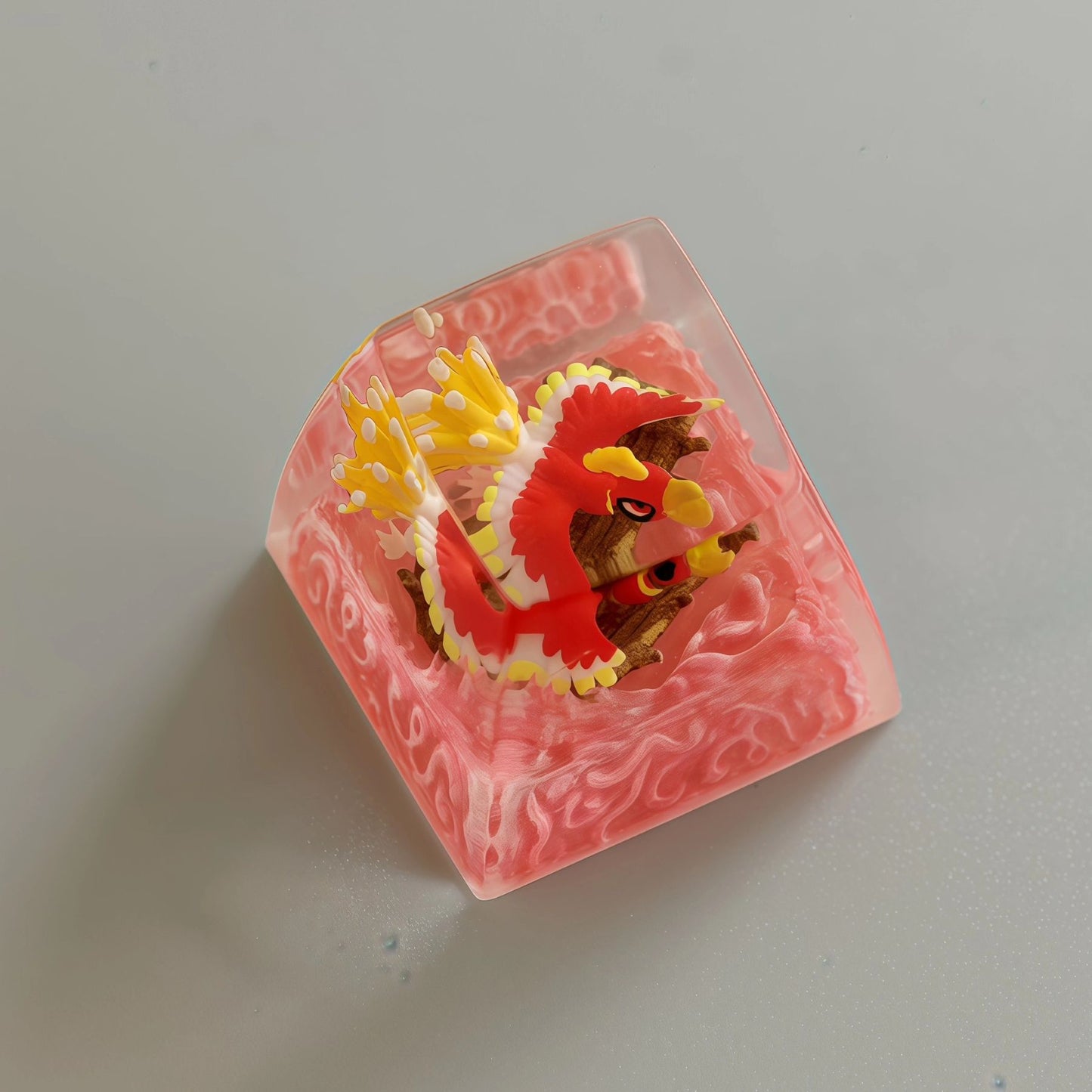 Pokemon Ho-oh Artisan Keycaps by NS