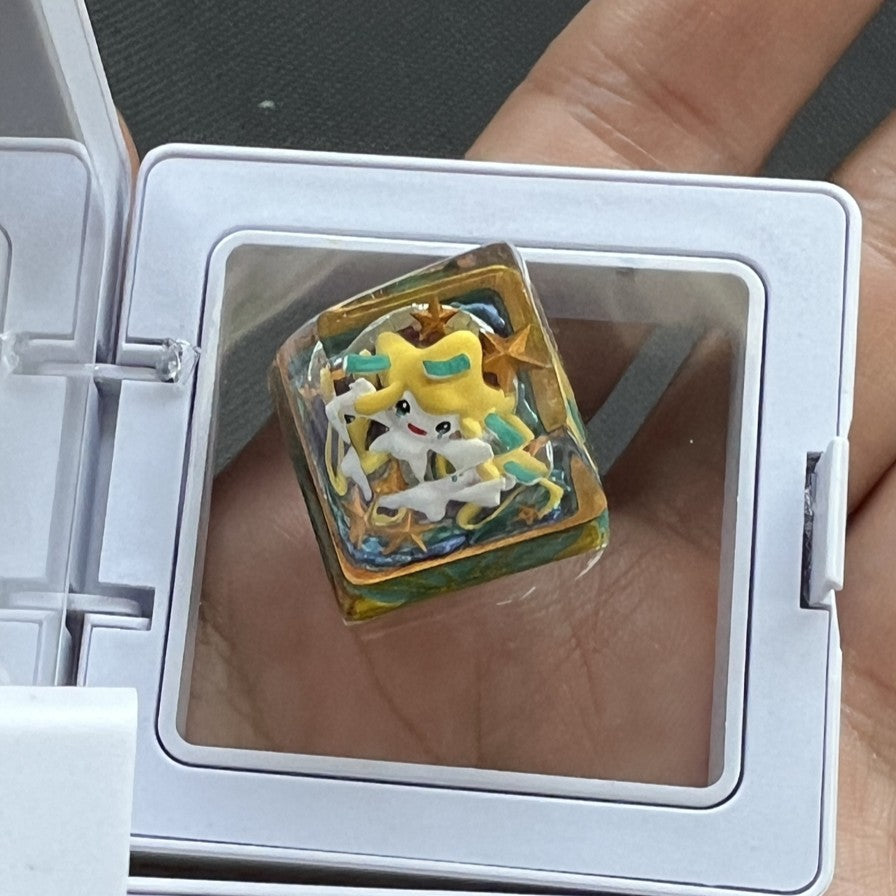 Pokemon Jirachi Artisan Keycaps by NS