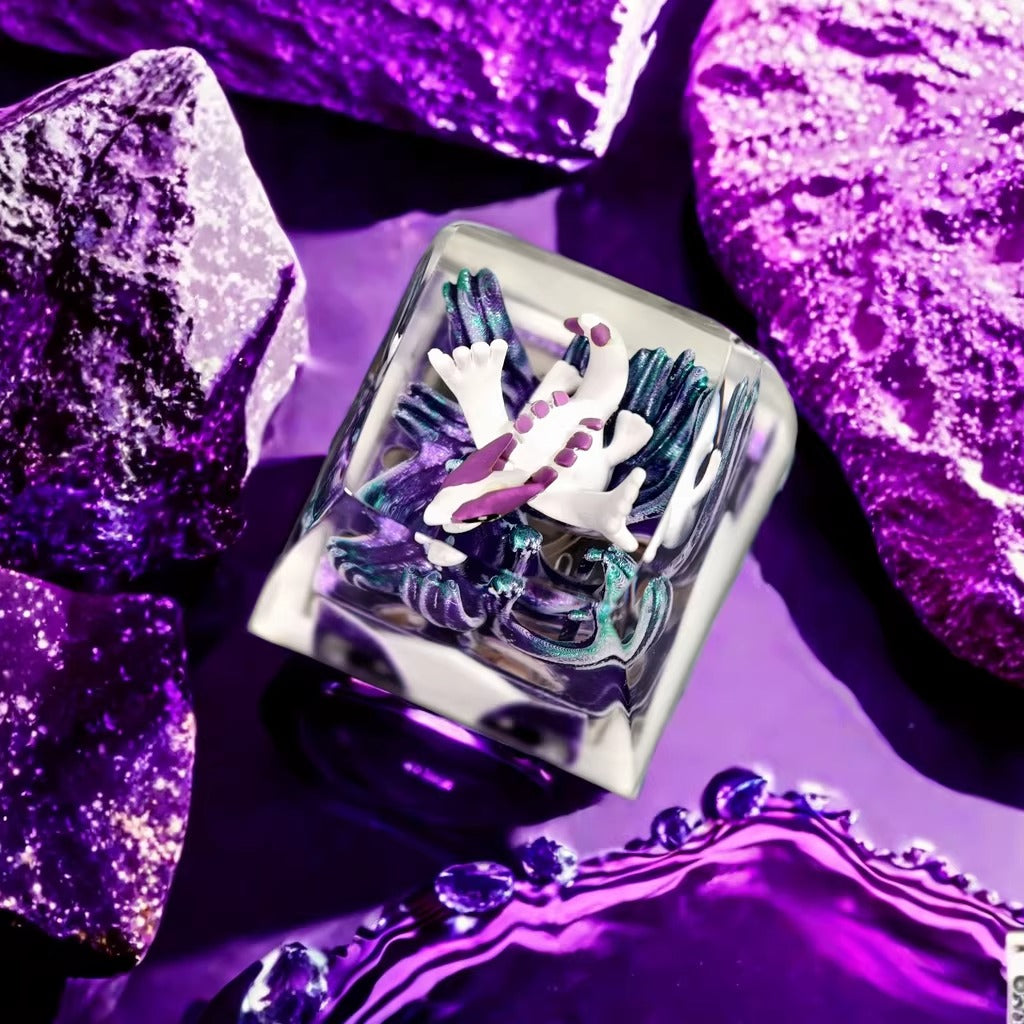 Pokemon Lugia Artisan Keycaps by NS