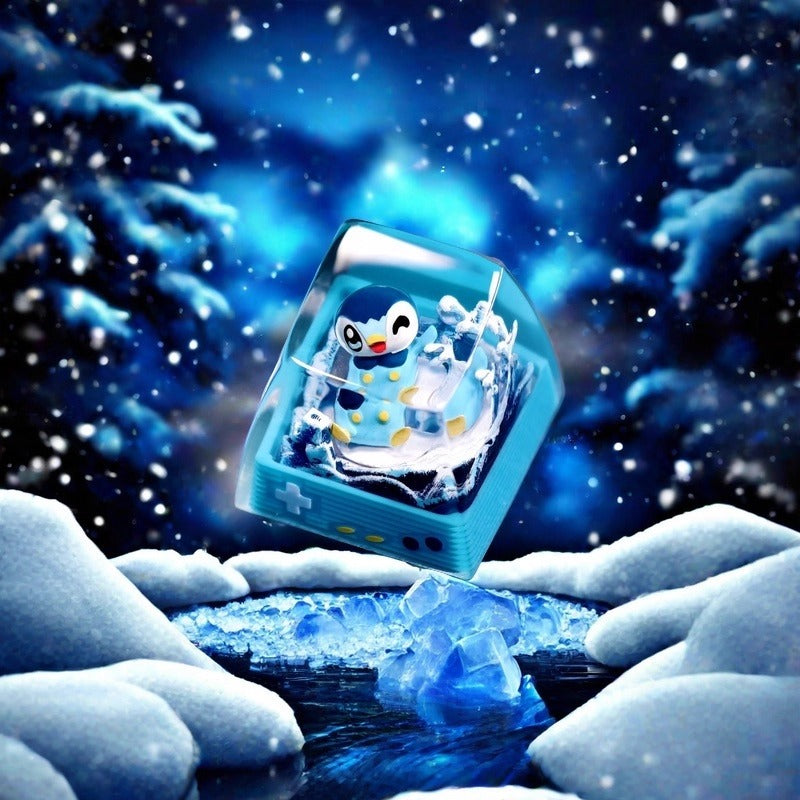 Pokemon Piplup Artisan Keycaps by NS