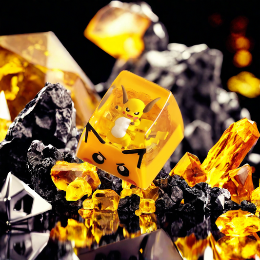 Pokemon Raichu Artisan Keycaps by NS