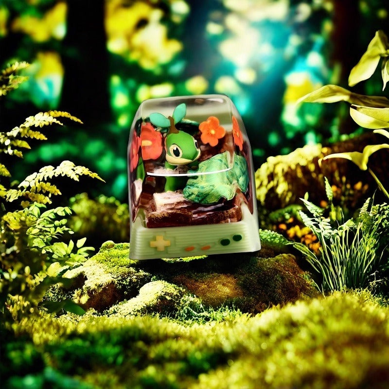 Pokemon Turtwig Artisan Keycaps by NS