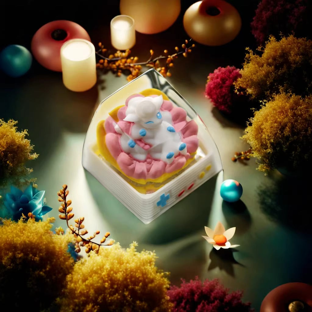 Pokemon Vulpix Artisan Keycaps by NS