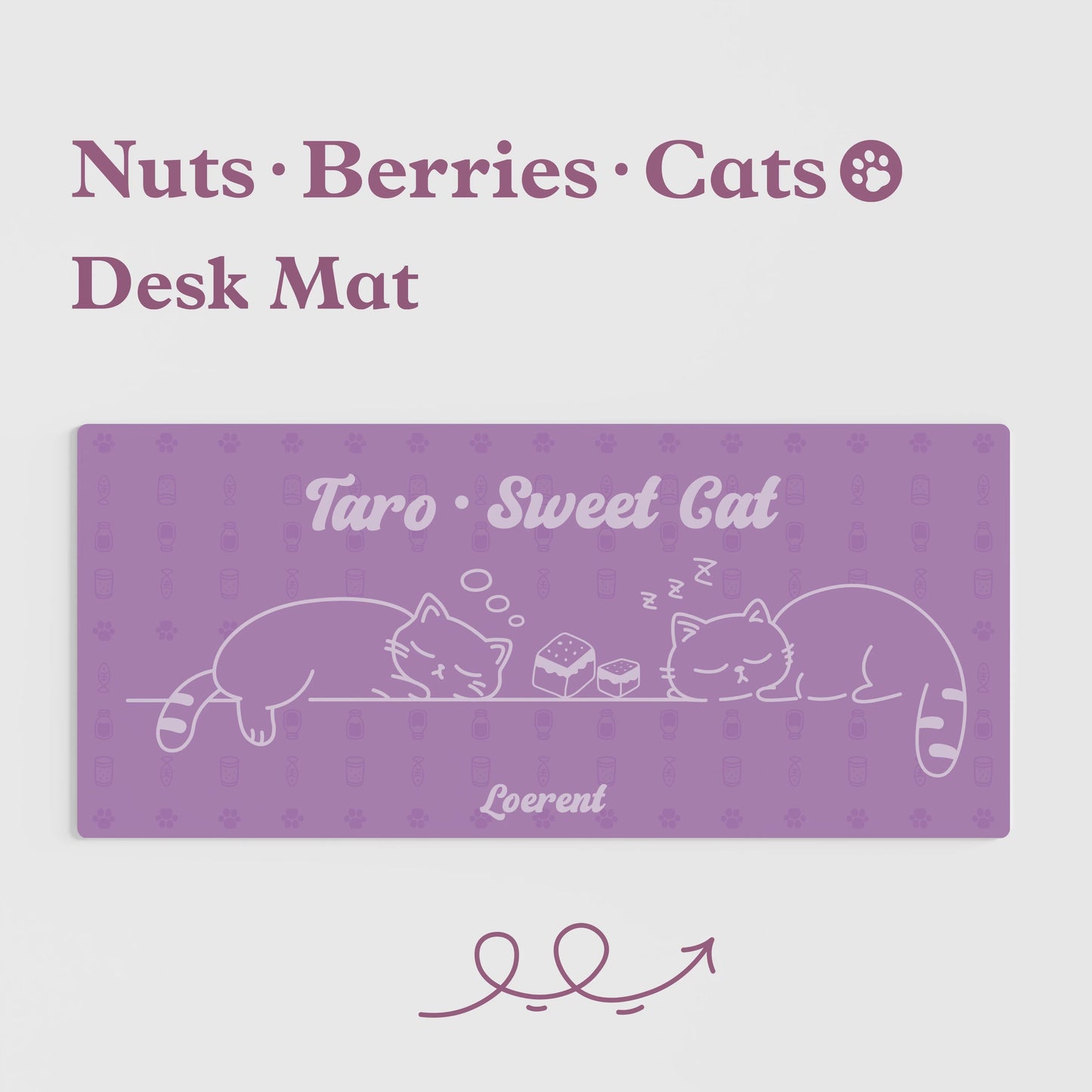 Nut Berries Cat Cute Keycap Set, Cherry Profile, Dye Sub PBT + PC Transparent Key Cap