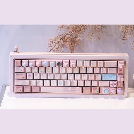80Retros GAME 1989 Pink Candy Keycap Set, Cherry Profile, Dye Sub PBT Key Cap