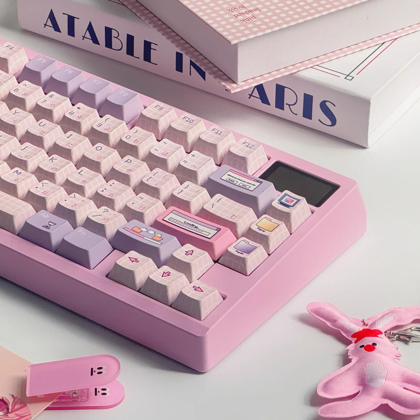 Pink Windows Cute Keycap Set, Cherry Profile, Dye Sub PBT Key Cap